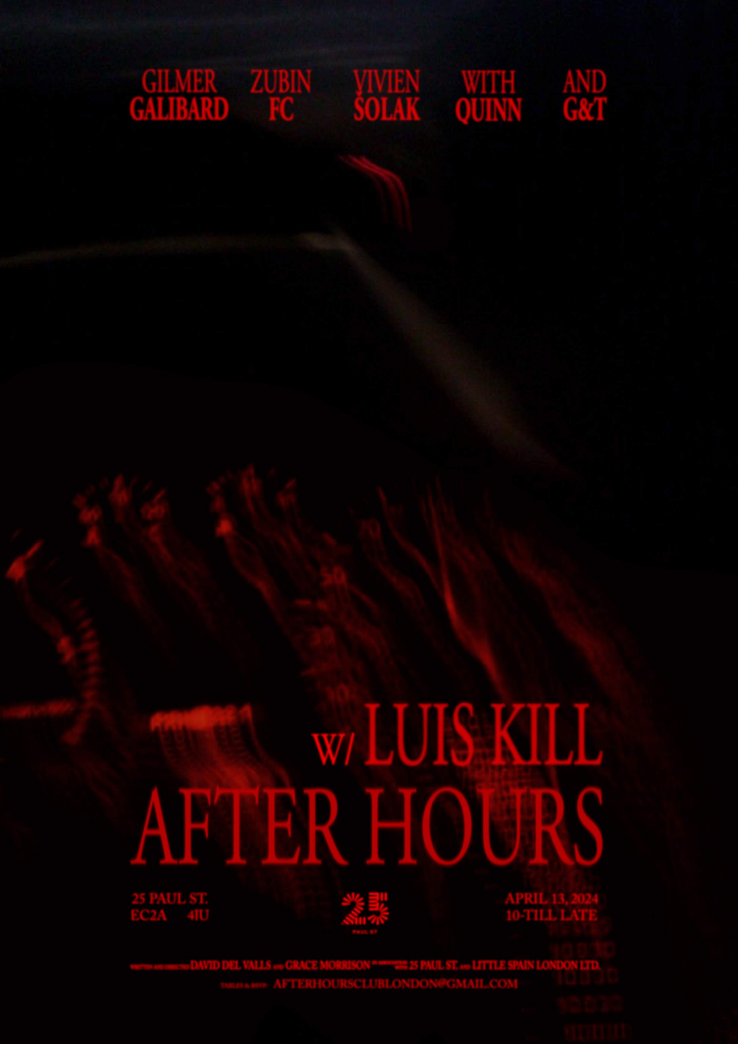 After Hours - フライヤー表