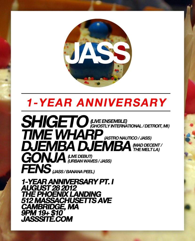 Jass 1-Year Anniversary with Shigeto, Time Wharp, Djemba Djemba More - Página frontal