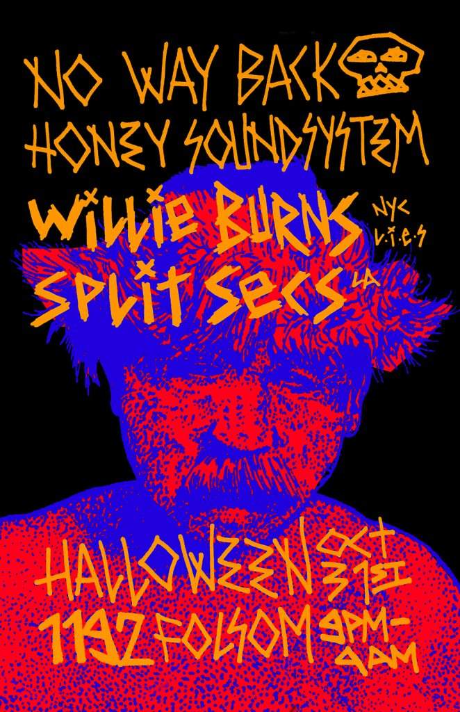 No Way Back + Honey Soundsystem Halloween with Willie Burns + Split Secs - Página frontal