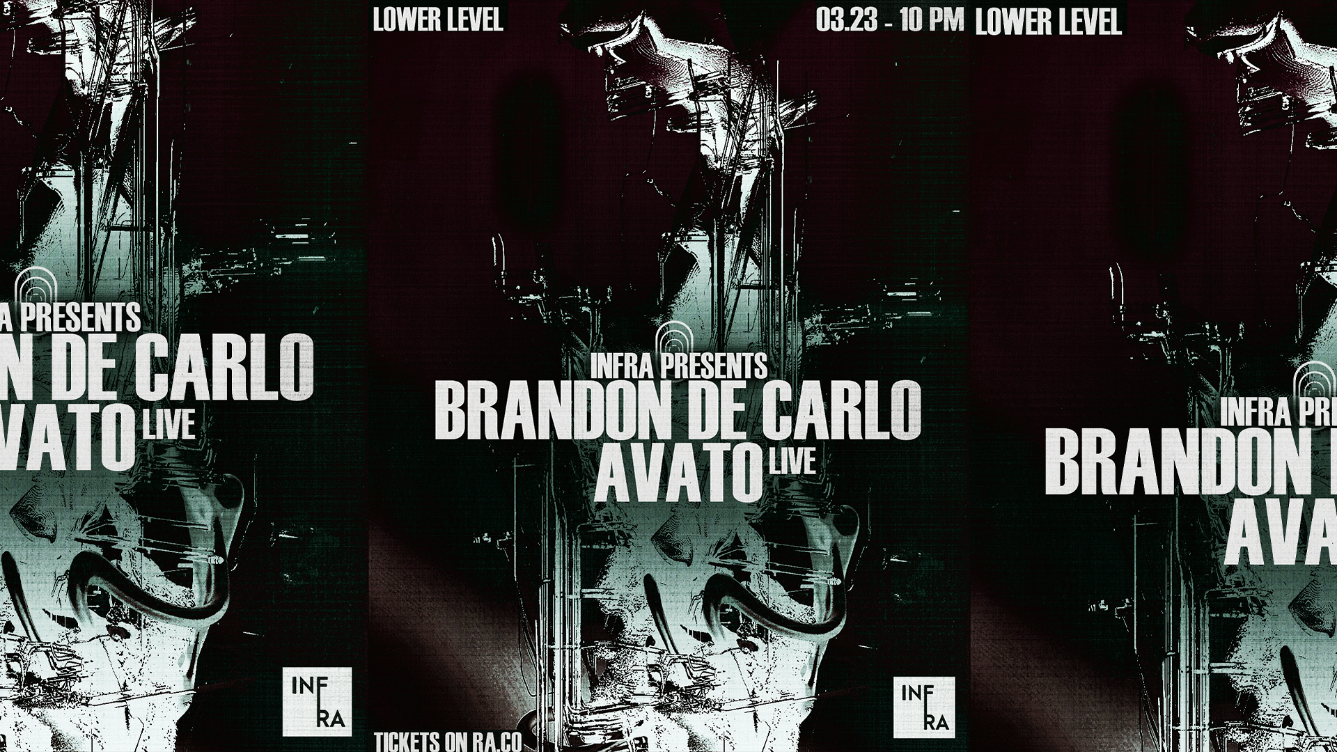 Infra presents Brandon De Carlo & AVATO - フライヤー表