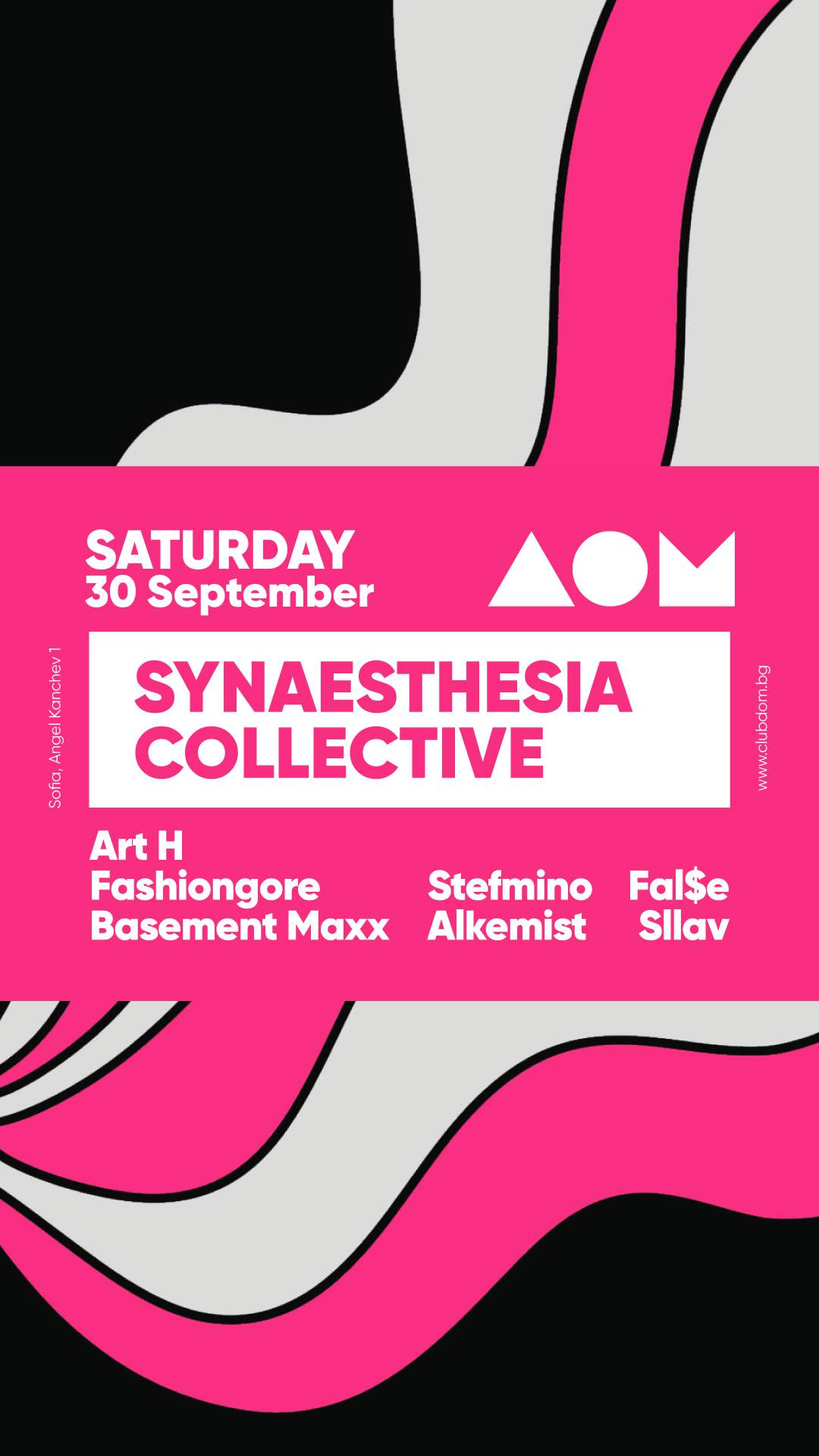 Synaesthesia Collective PRES. ОБРАЗЦОВ ДОМ at DOM, Sofia