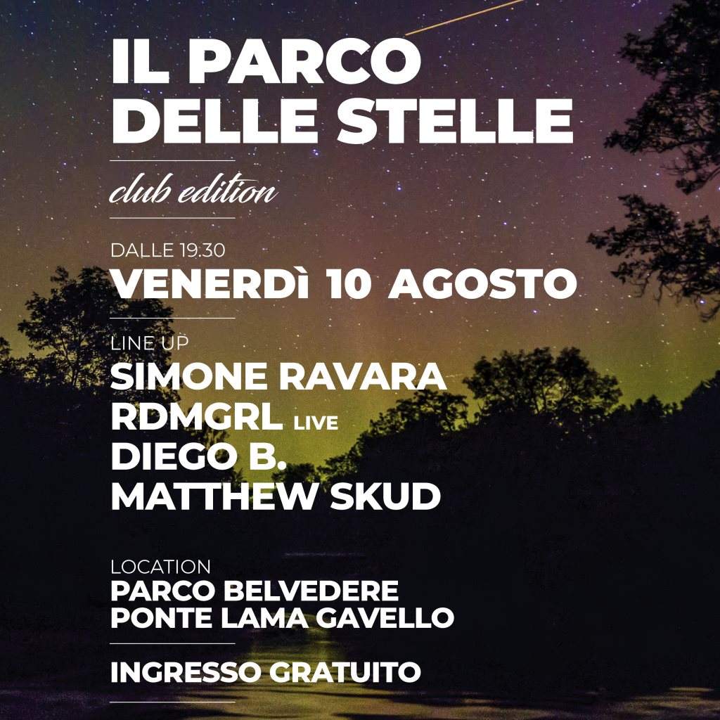 Il Parco Delle Stelle - Club Edition - フライヤー表