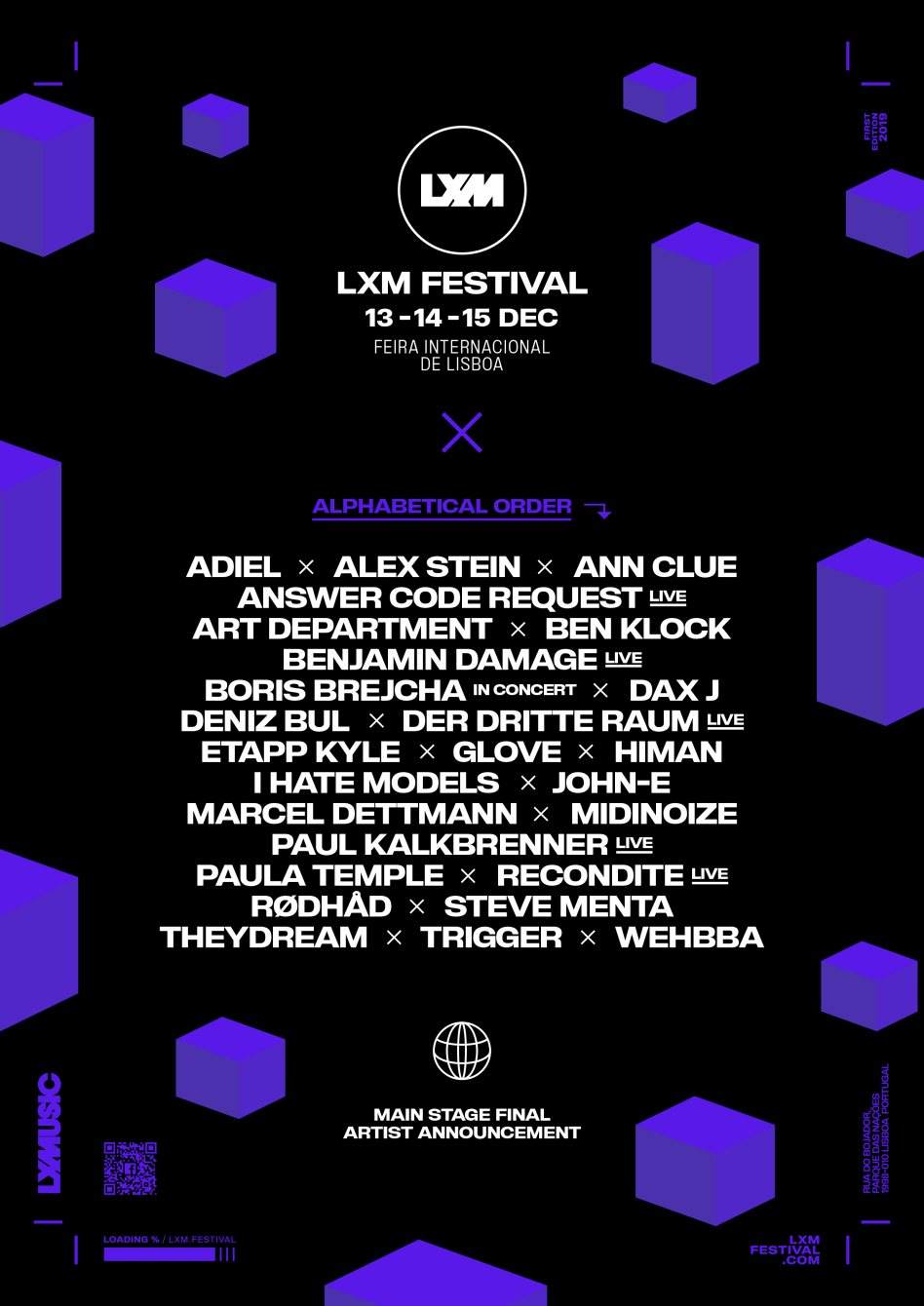 LXM Festival 2019 - Página frontal