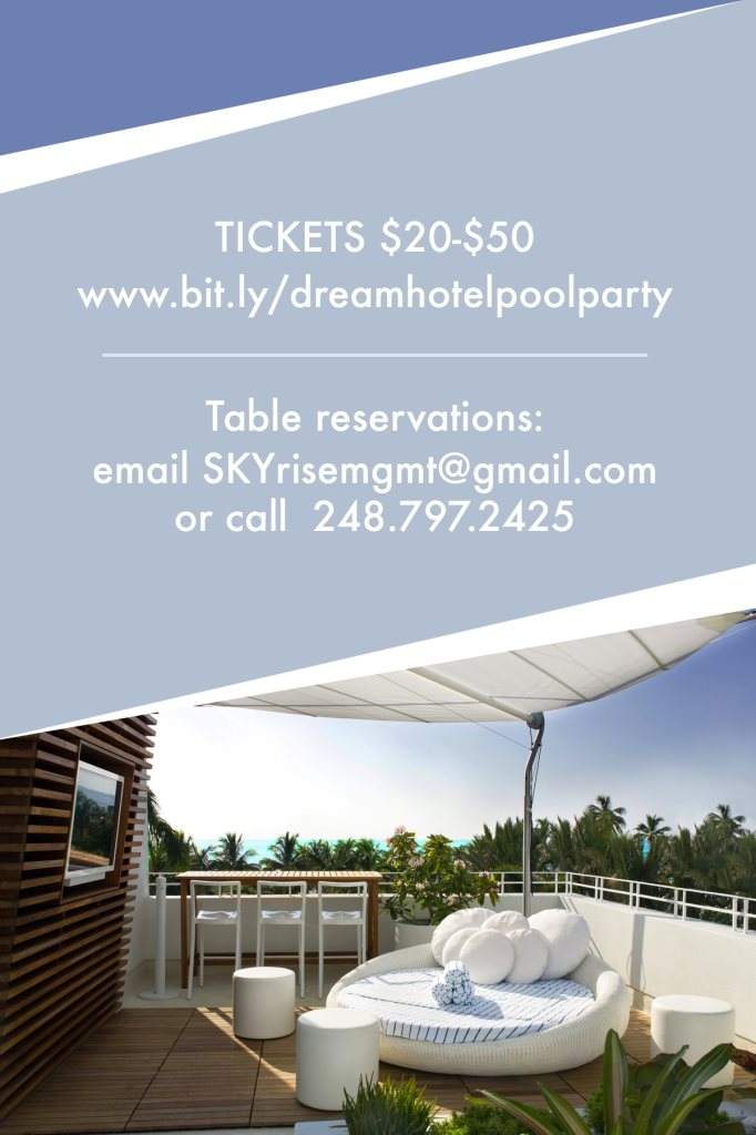Rooftop Pool Party - The Dream Hotel - フライヤー裏