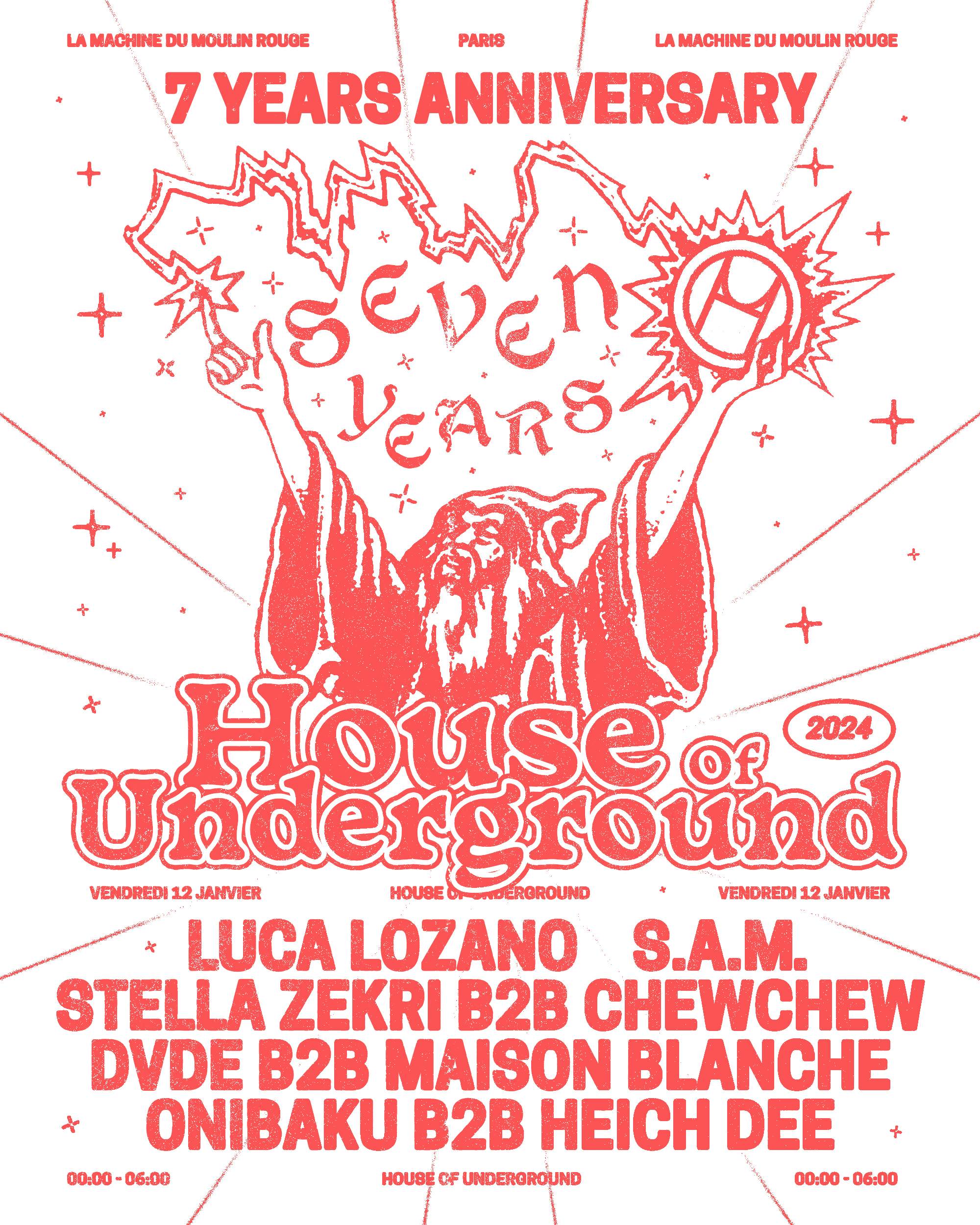 House Of Underground 7 Years Anniversary - Página frontal