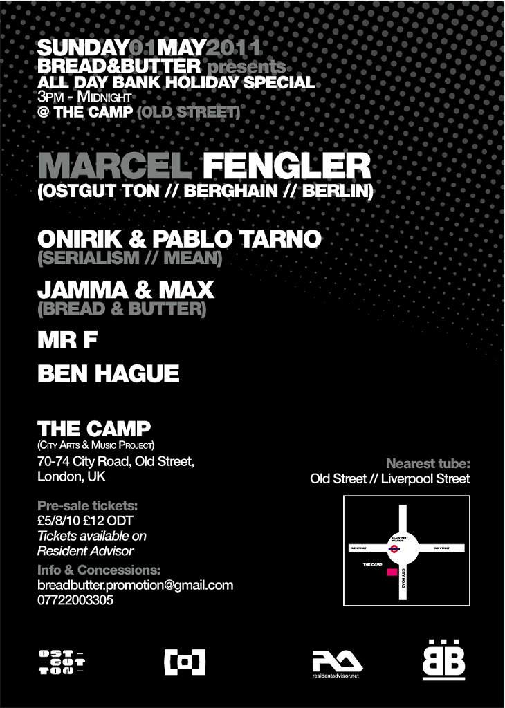 Bread & Butter All Day Bank Holiday Special with Marcel Fengler - Página trasera