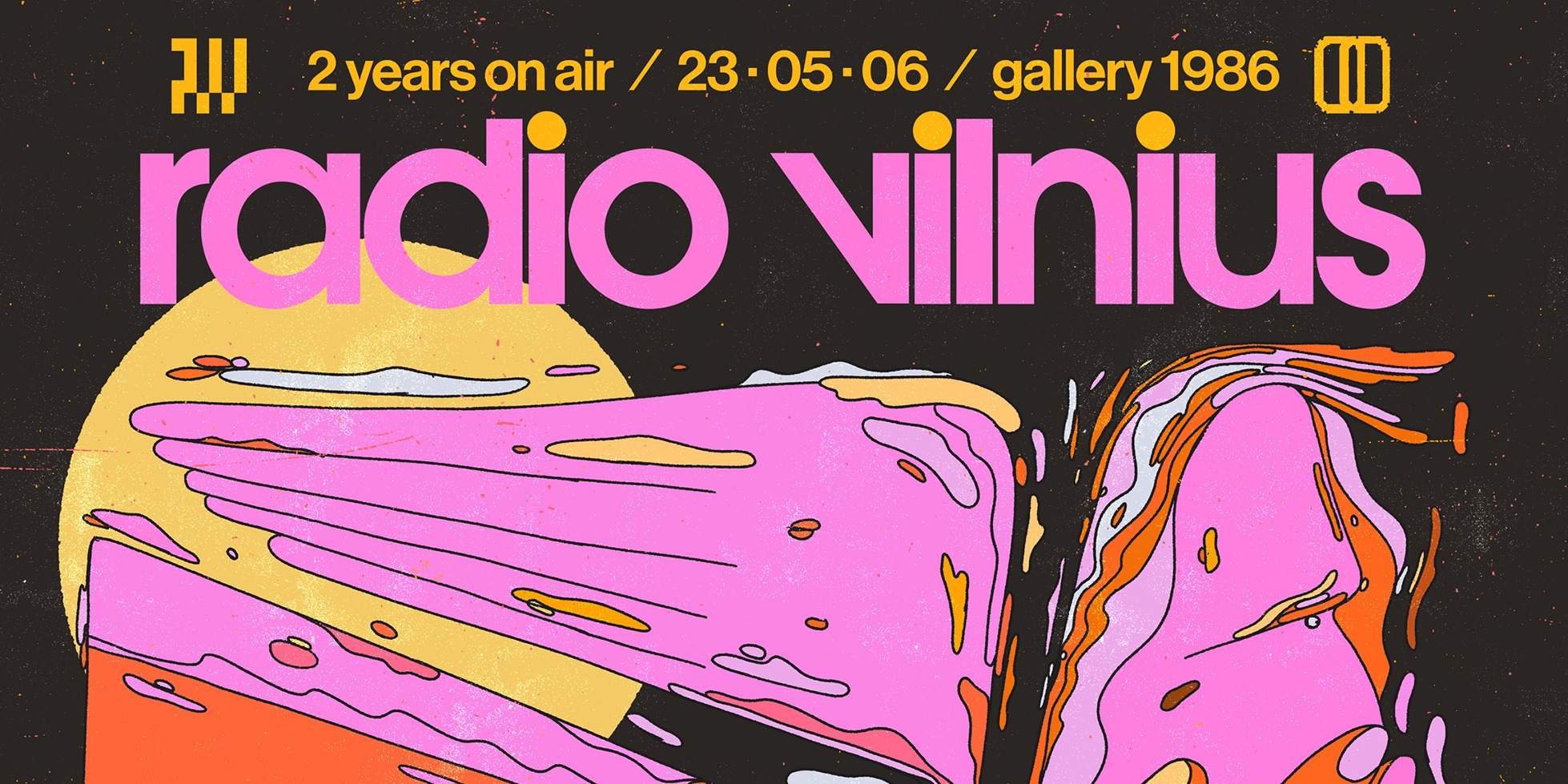 Radio Vilnius. 2 years on air - フライヤー表
