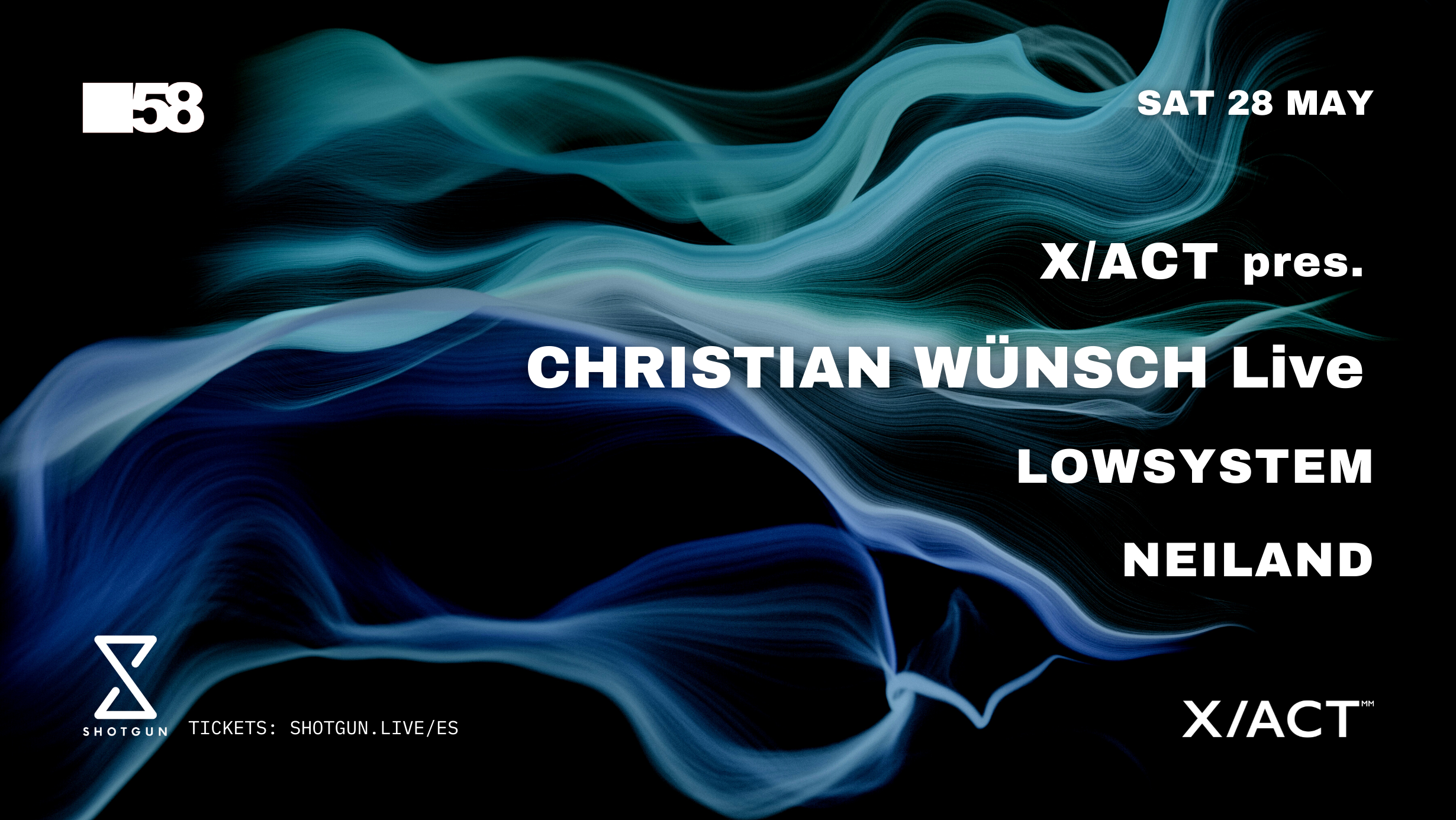 X/ACT pres. Christian Wunsch (live) / Lowsystem / Neiland - Página frontal