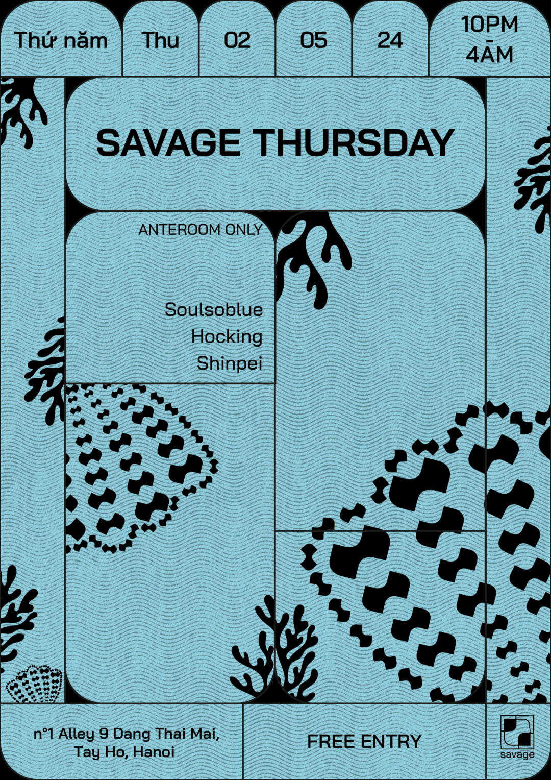 Savage Thursday - フライヤー表