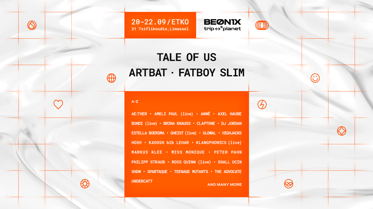 BEONIX Festival 2024 - フライヤー表