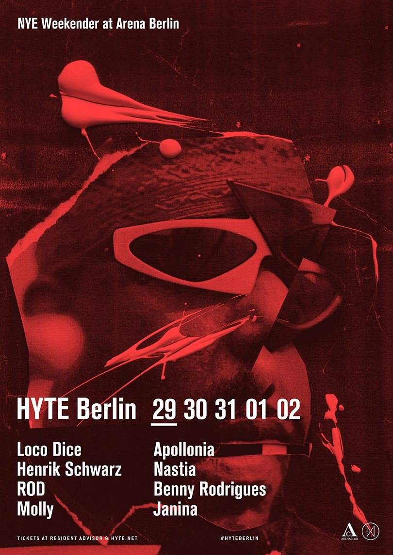 Hyte Berlin - Loco Dice, Apollonia, Henrik Schwarz, Nastia & More - Página frontal