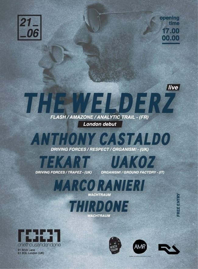 Wachtraum presents The Welderz (Live) , Anthony Castaldo , Tekart - フライヤー表