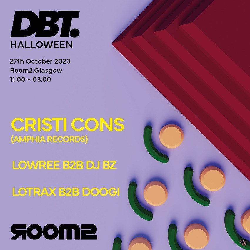DBT Halloween Special w/ Cristi Cons (Scotland Debut Show), Lowree & Lotrax - Página frontal