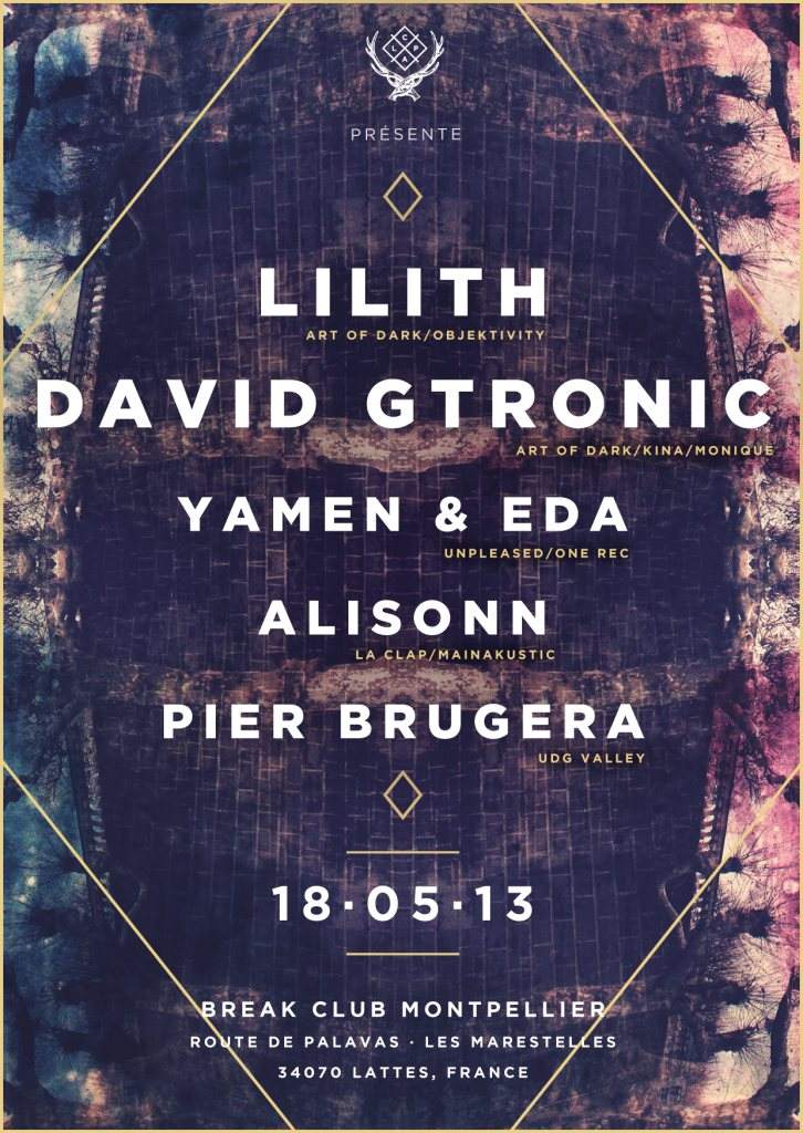 Lilith/David Gtronic/Yamen & EDA/Alisonn/Pier Brugera - フライヤー表