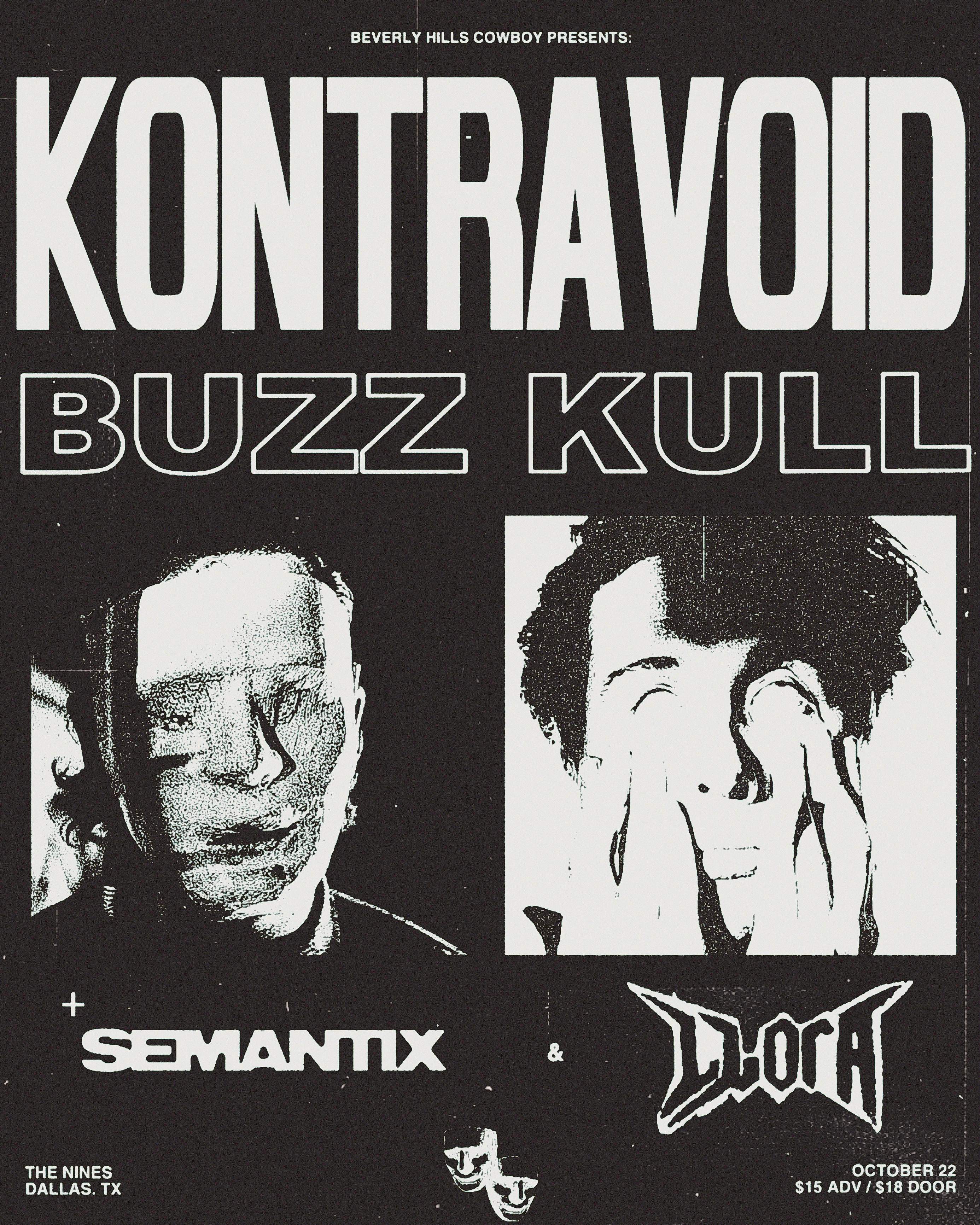 Kontravoid & BUZZ KULL // SUPPORT BY Semantix & LLORA - Página frontal