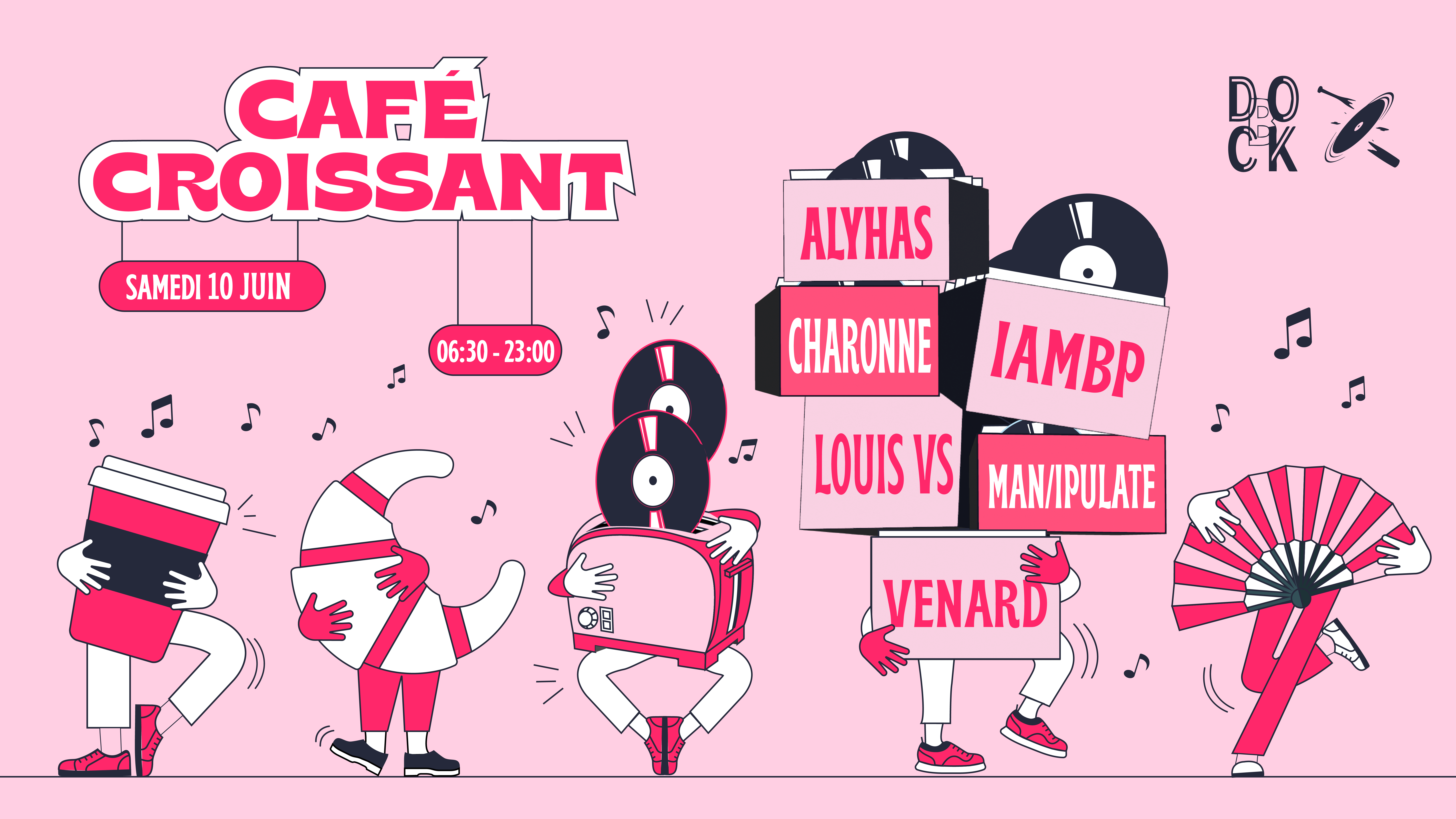 After - Café Croissant: Man/ipulate, Charonne, Venard, IAMBP - フライヤー表