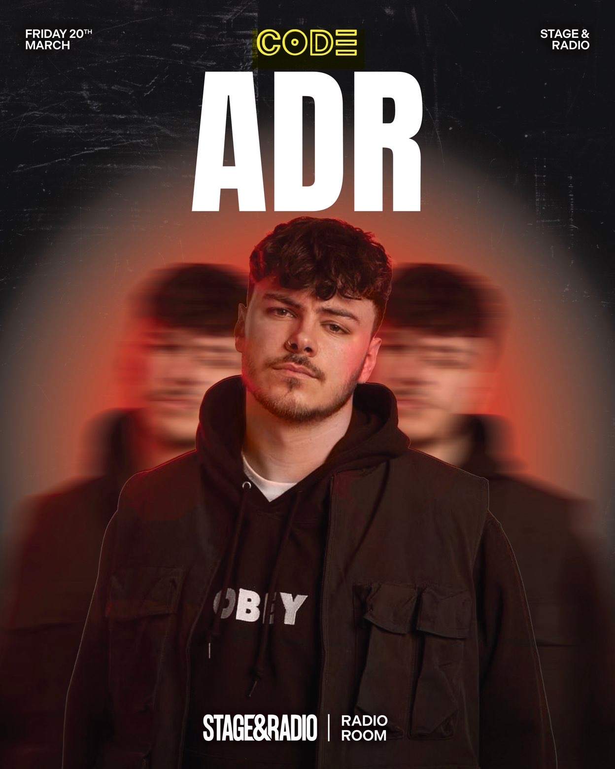 Code Events presents: ADR at The Radio Room @ Stage & Radio, Manchester