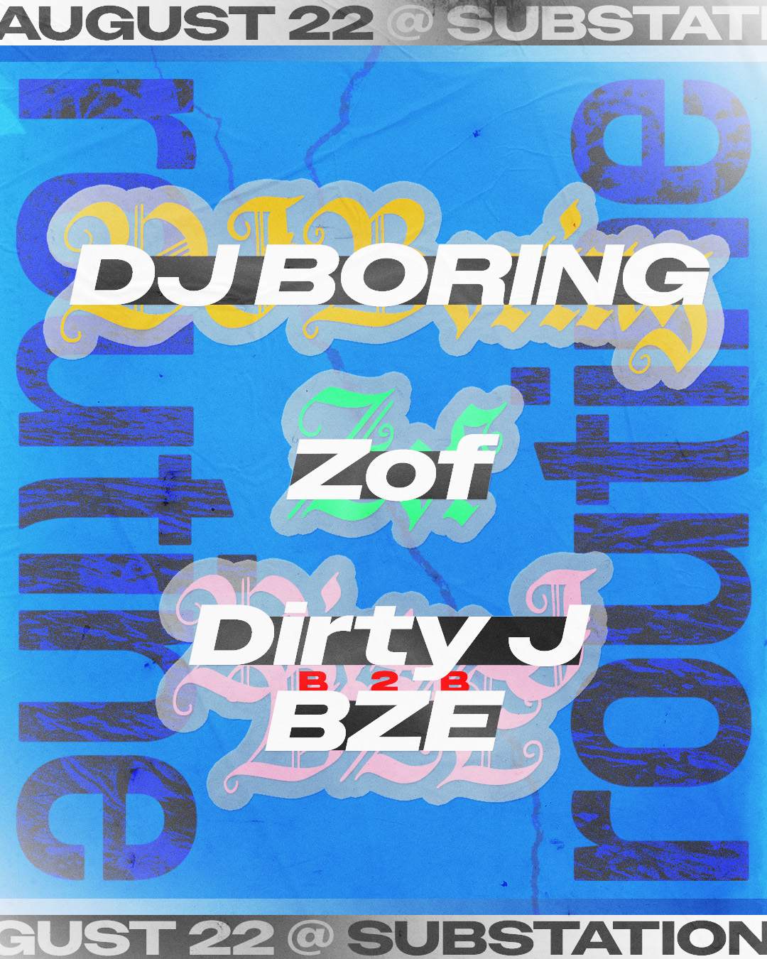 Routine: DJ BORING - フライヤー表