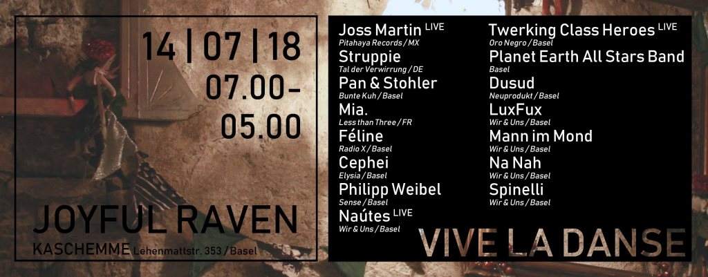 Joyful Raven - Vive la Danse Festival Pt. II - フライヤー表