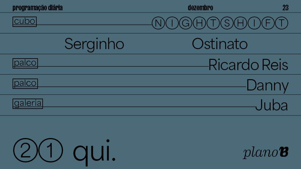 Serginho, OSTINATO - フライヤー表
