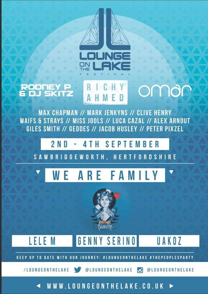 Lounge on the Lake: Richy Ahmed, Luca Cazal, Omar & More - フライヤー裏