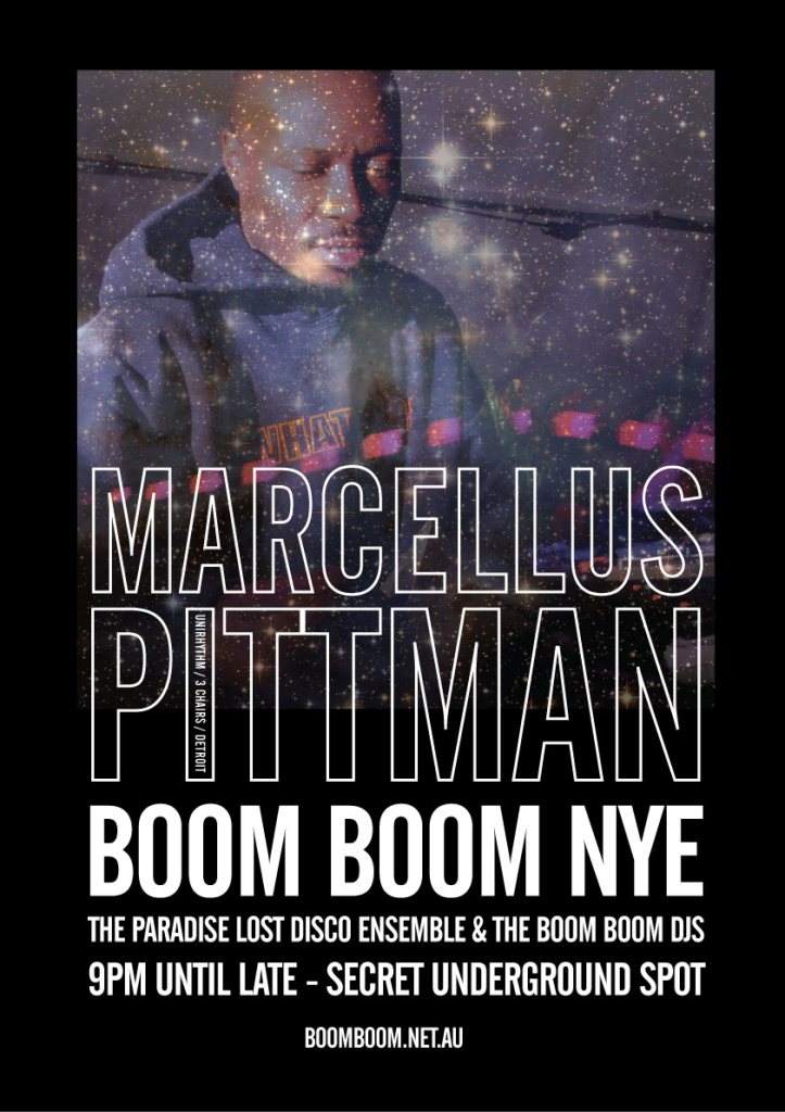 Boom Boom Says What up NYE Feat. Marcellus Pittman & The Paradise Lost Crew - Página frontal