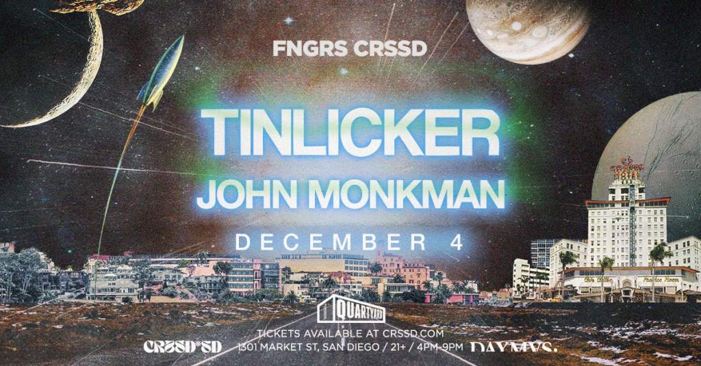 Fngrs Crssd: Tinlicker and John Monkman - フライヤー表