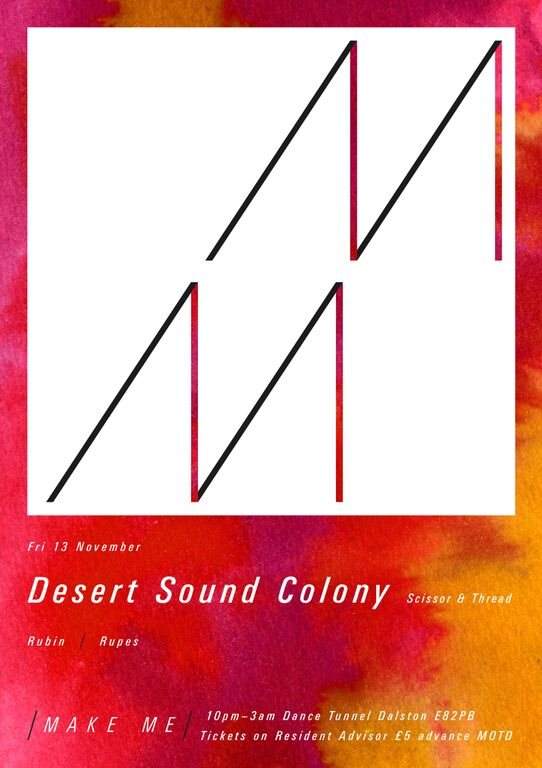 Make Me with Desert Sound Colony (DJ set) - フライヤー表