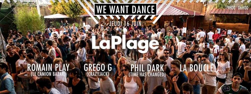 Plage We Want Dance :Romain Play, Grego G, La Boucle, Phil Dark - Página frontal