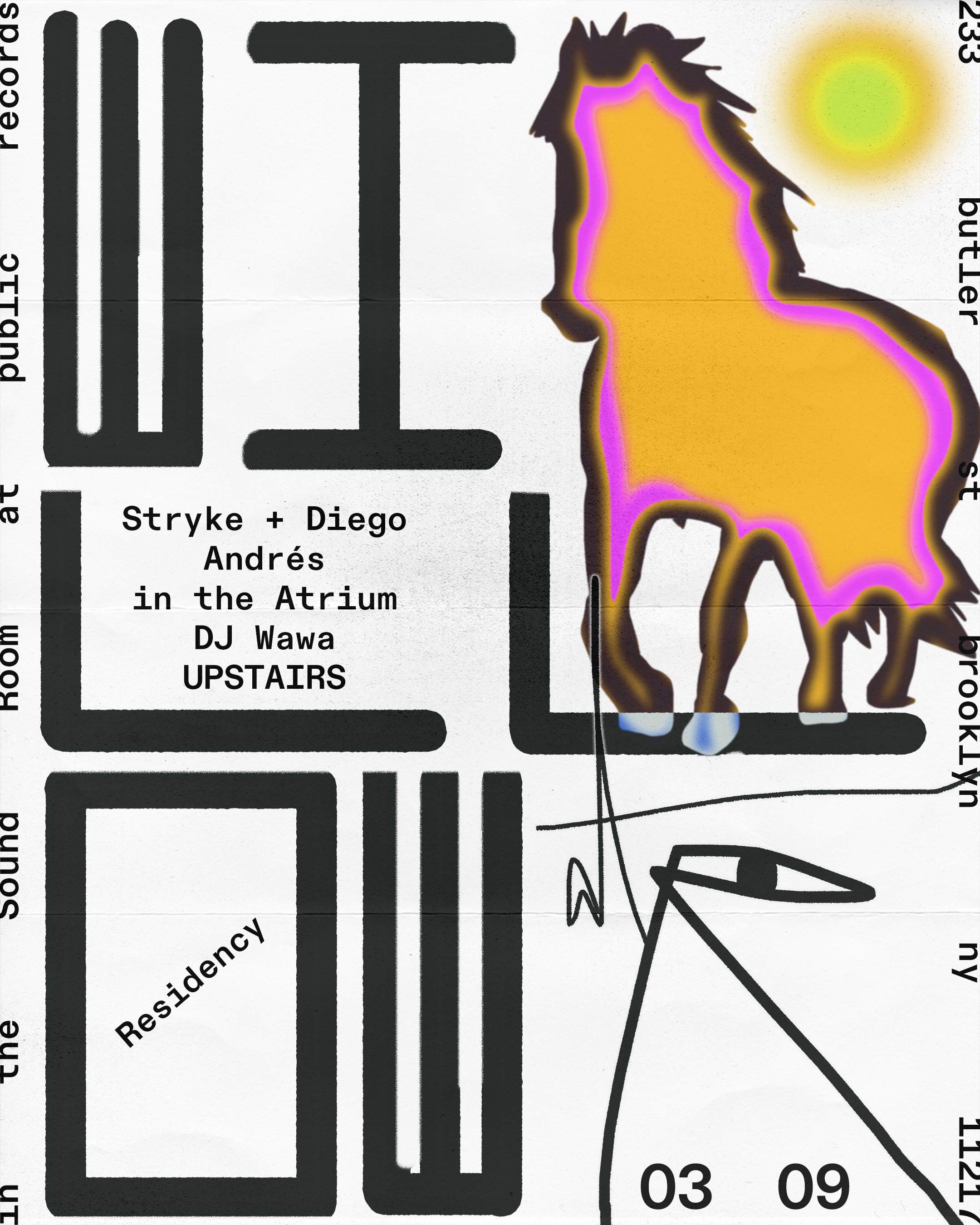 Willow Open to Close / Stryke + Diego Andrés / DJ Wawa - Página frontal