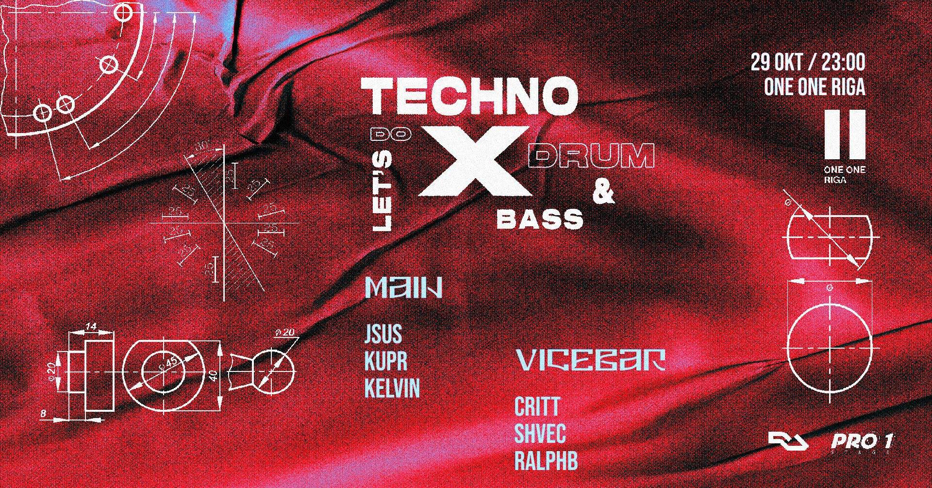 Let's Do Techno x Drum & Bass Halloween at One One Riga, Riga