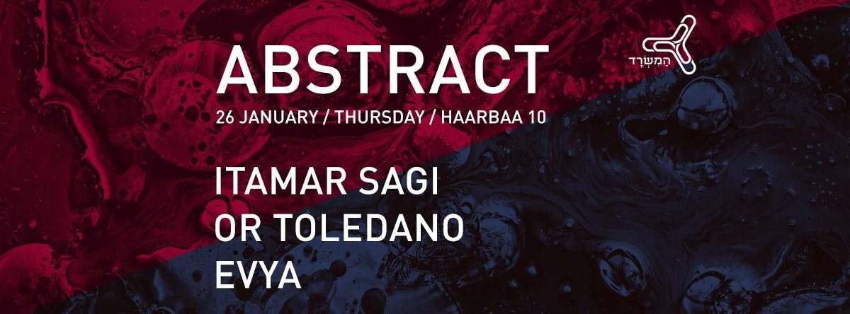 Abstract with Itamar Sagi (Be As One) - フライヤー表
