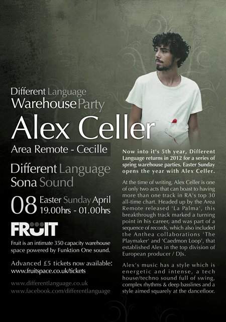 Different Language Warehouse Party with Alex Celler - Página trasera