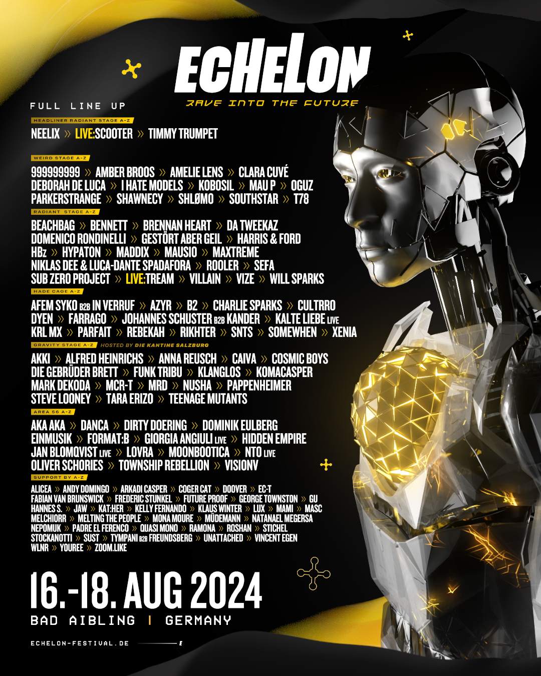 Echelon Festival 2024 - フライヤー表