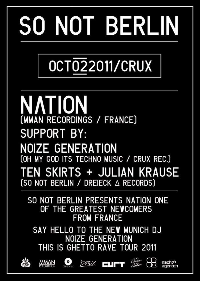 So Not Berlin Pres. Nation & Noize Generation - Página trasera