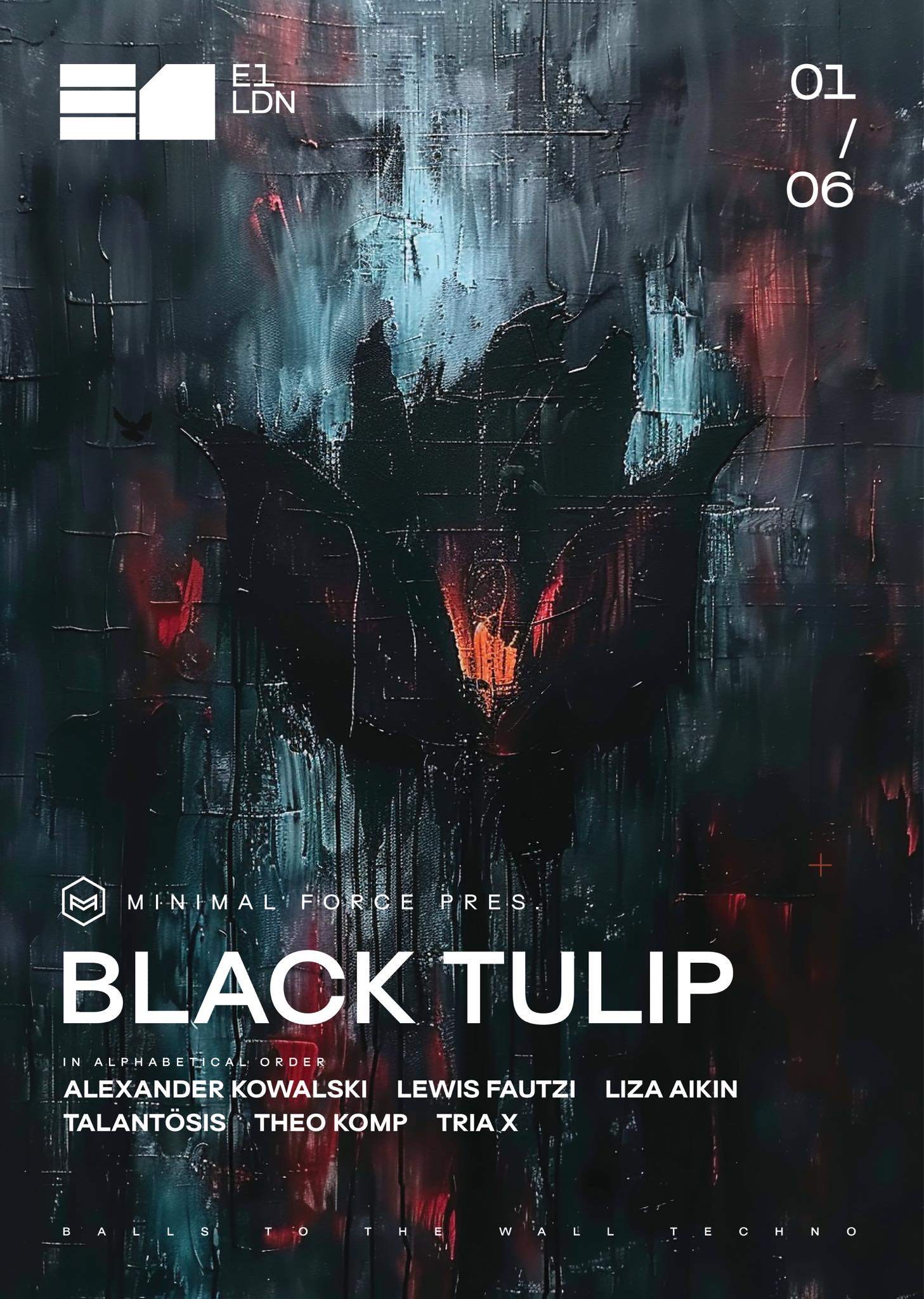 Black Tulip with Lewis Fautzi & Alexander Kowalski  - フライヤー表