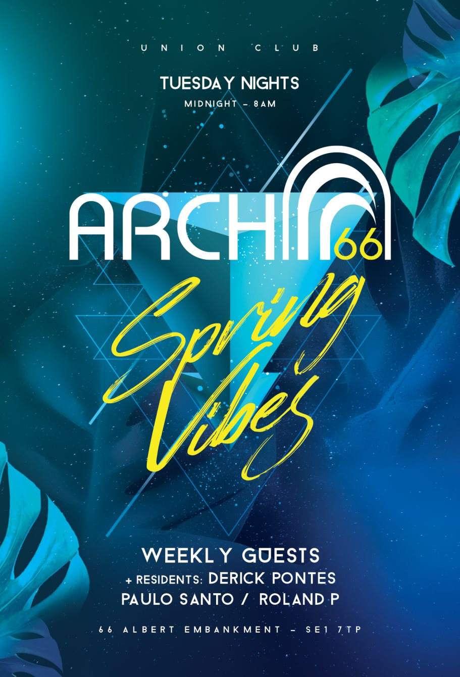 ARCH66 - Tuesday Night Afterhours (House - Disco - Techhouse) - フライヤー表