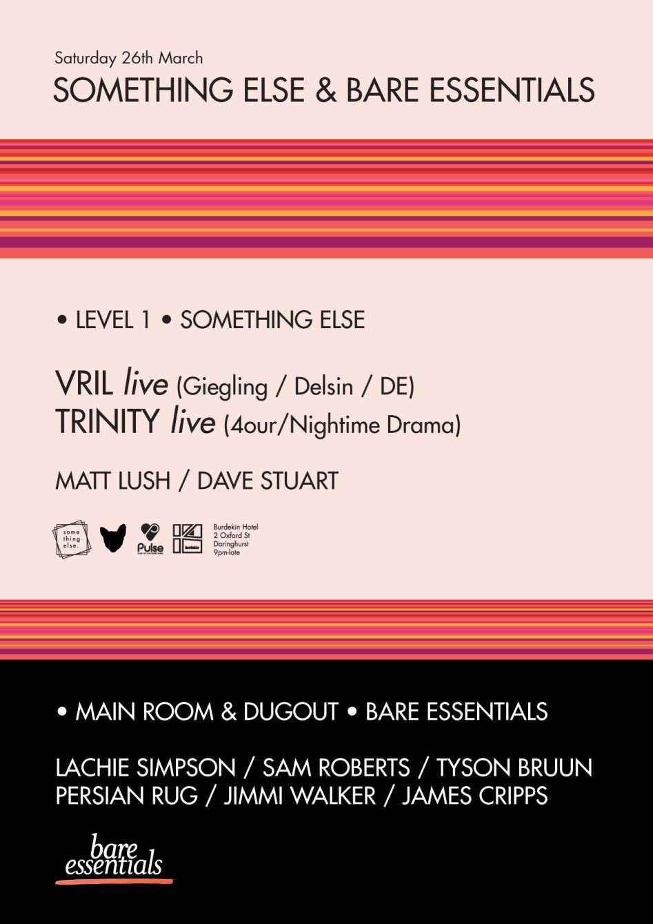 Something Else with Vril - Live & Bare Essentials - Página frontal
