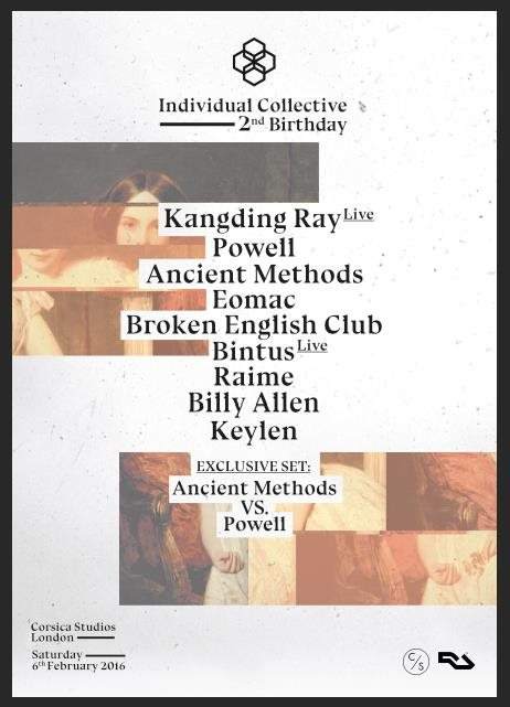 IC 2nd Bday with Kangding Ray/Powell/Ancient Methods/Eomac/Broken English Club/Bintus/Raime - Página frontal