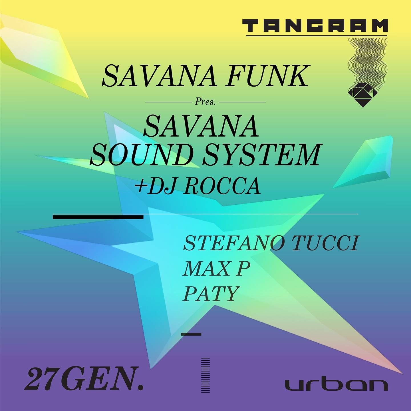 Tangram pres. Savana Sound System - フライヤー表