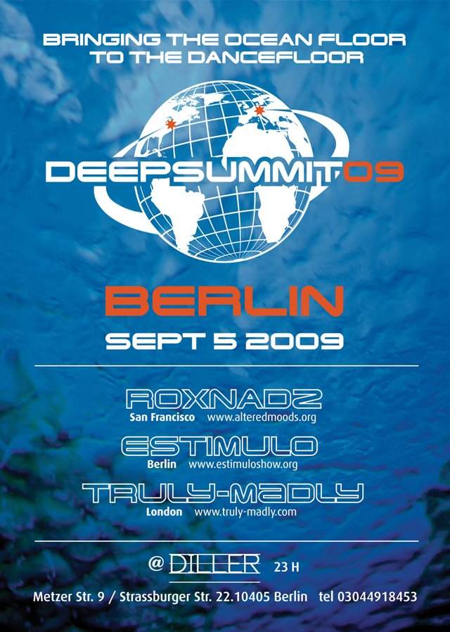 Deep Summit 2009 Berlin - フライヤー表