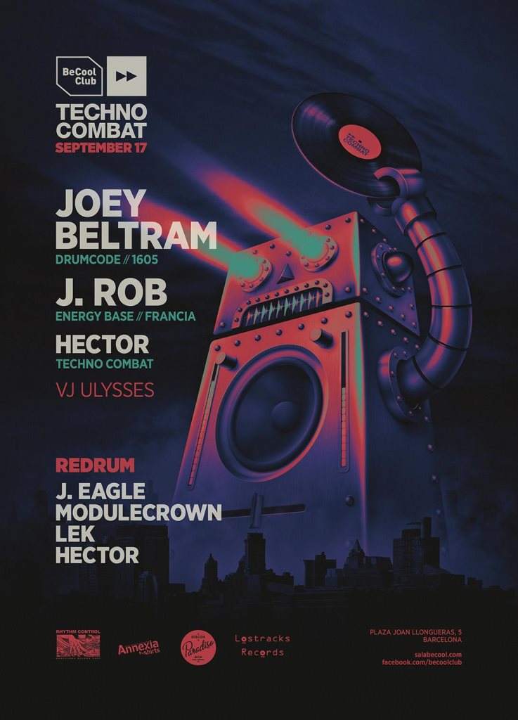 Techno Combat presents Joey Beltram & J.Rob - Página frontal