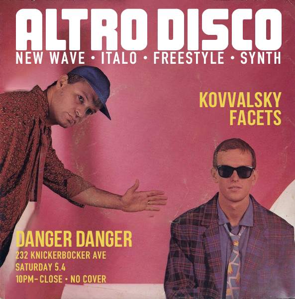 Altro Disco: Kovvalsky & Facets - フライヤー表