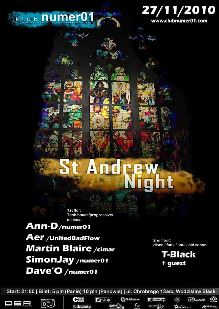 St. Andrew Night - Página frontal