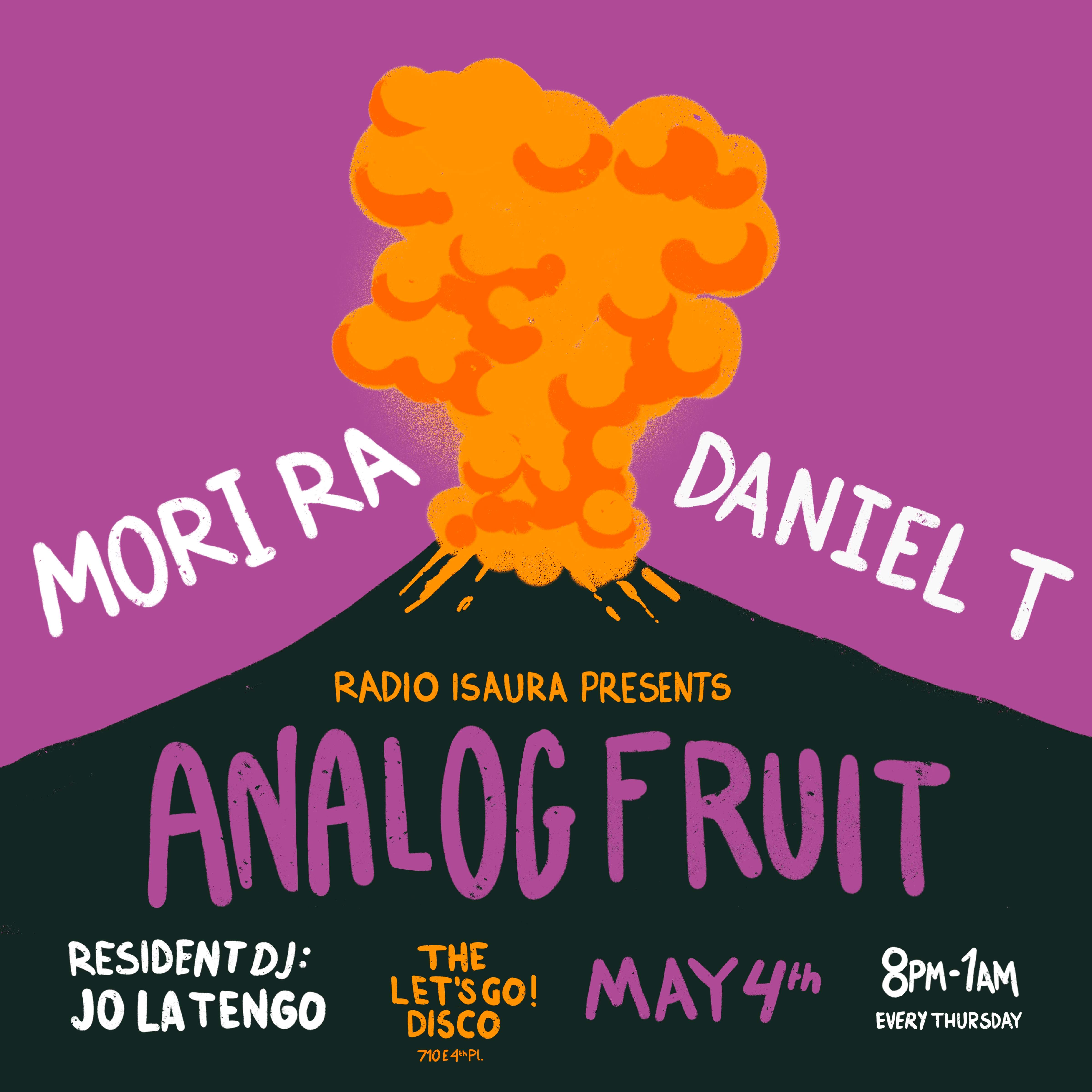 ANALOG FRUIT with Mori Ra, Daniel T and Jo La Tengo - Página frontal