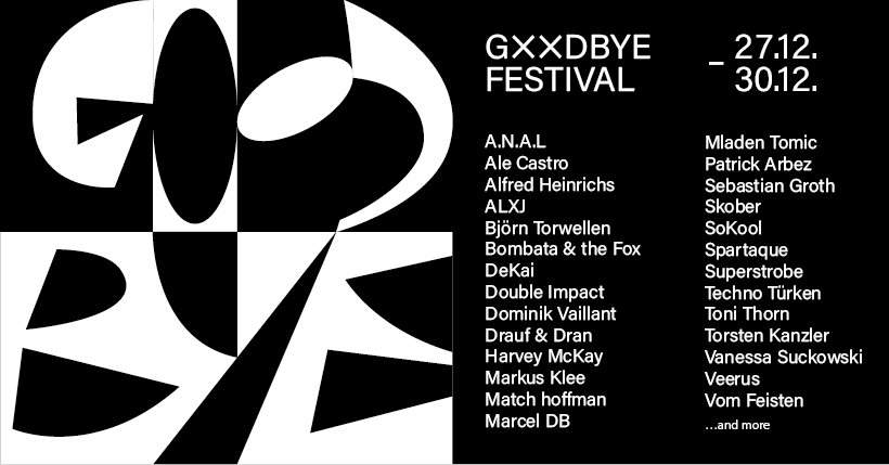 Gxxdbye Festival Day 3 w./ Spartaque, Harvey Mckay, Mladen Tomic - フライヤー表
