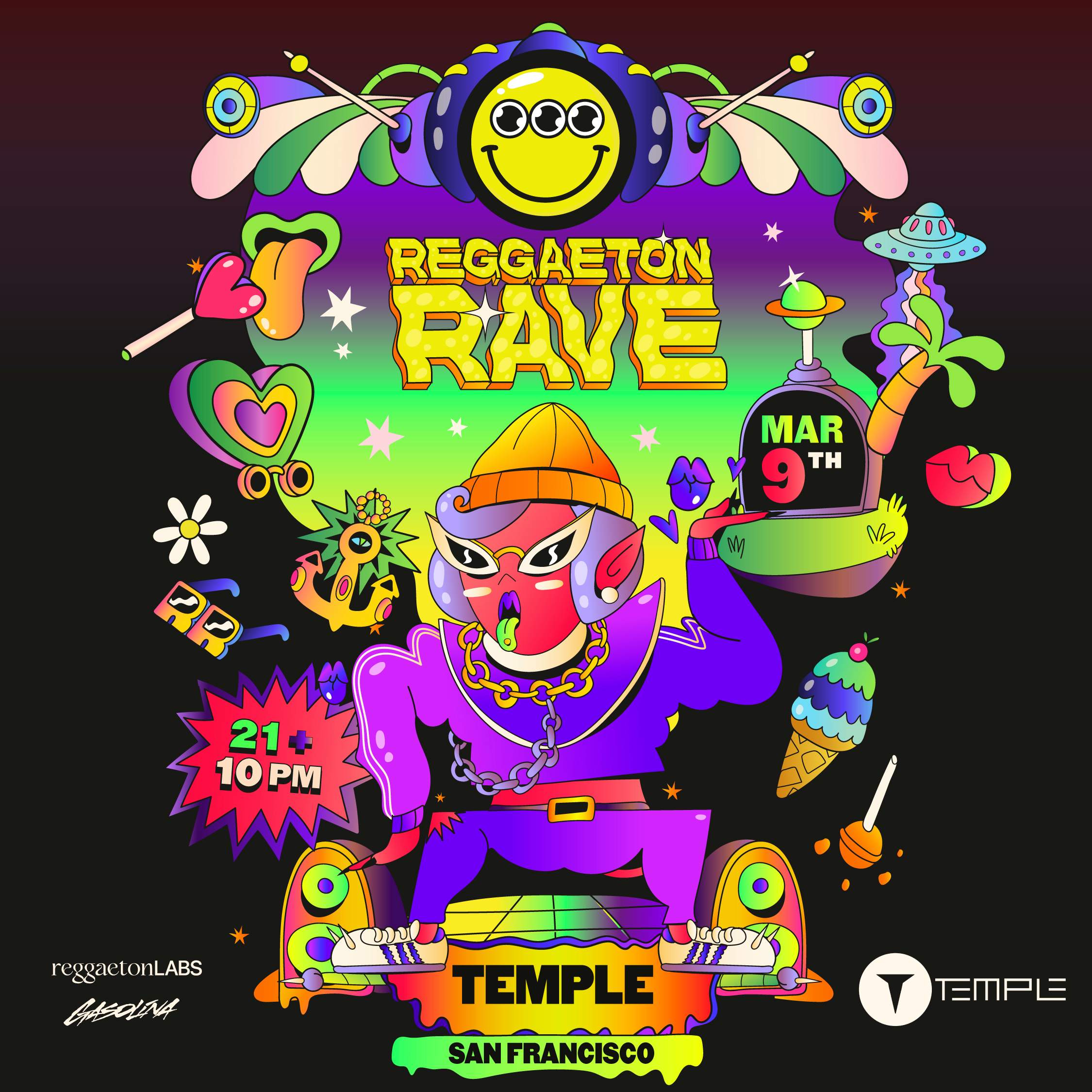 Reggaeton Rave at Temple SF, San Francisco/Oakland