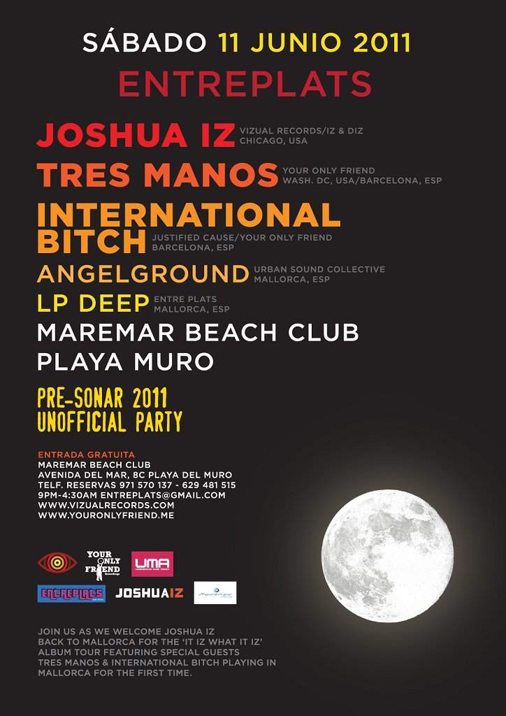 Entreplats with Joshua Iz , Tres Manos & International Bitch - Página frontal