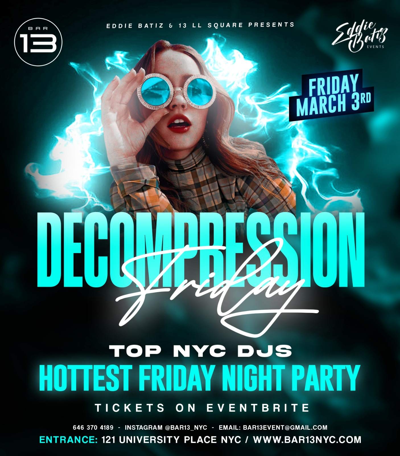 Party at Friday March 3 at Bar 13, New York City