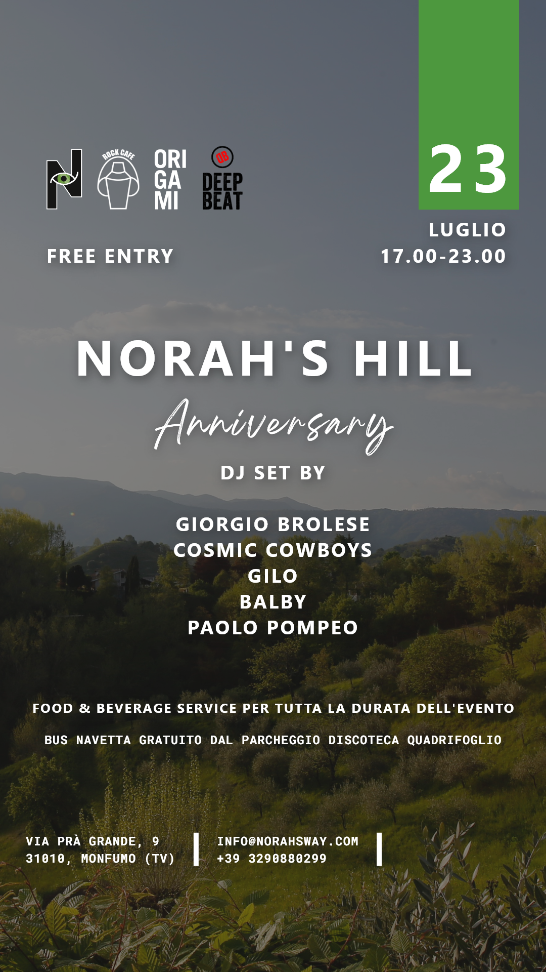 Norah's Hill Anniversary - フライヤー表